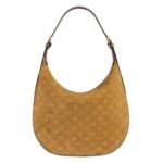 CELINE MEDIUM HELOÏSE BAG CUIR TRIOMPHE IN SUEDE CALFSKIN WITH TRIOMPHE ALL OVER
