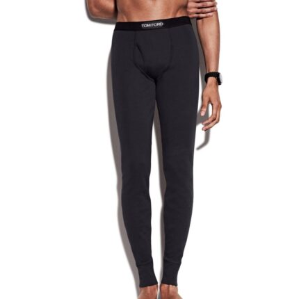 TOM FORD COTTON LONG JOHNS EBONY