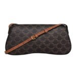 CELINE MEDIUM LOLA BAG IN TRIOMPHE CANVAS AND CALFSKIN