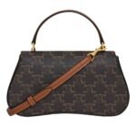 CELINE TEEN LOLA IN TRIOMPHE CANVAS AND CALFSKIN