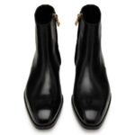 TOM FORD BURNISHED LEATHER ELKAN ZIP BOOT