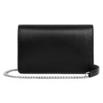 CELINE WALLET ON CHAIN MARGO IN SHINY CALFSKIN BLACK
