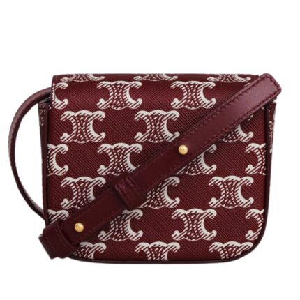 CELINE MINI CLAUDE IN TRIOMPHE CANVAS TWO TONE