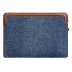 CELINE SMALL POUCH WITH STRAP IN DENIM AND CALFSKIN