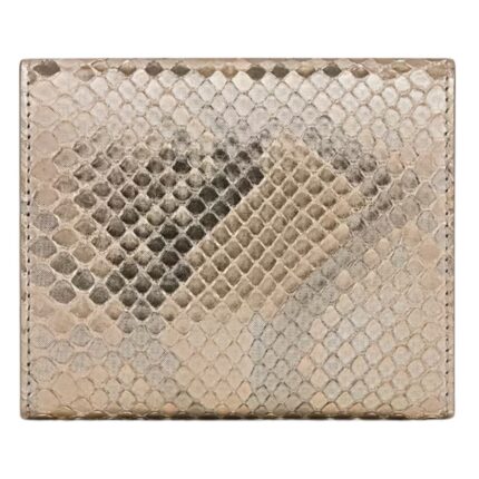 CELINE SMALL FLAP WALLET TRIOMPHE IN PEARLY PYTHON NATURAL
