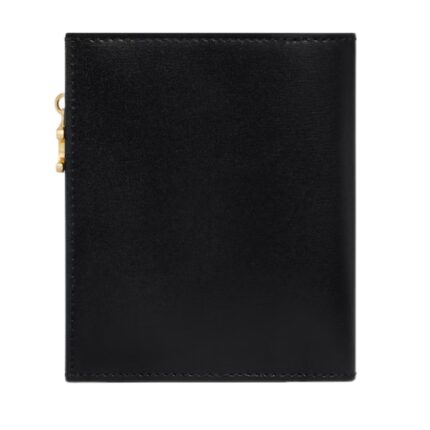 CELINE COMPACT WALLET TRIOMPHE CHARMS IN SHINY CALFSKIN