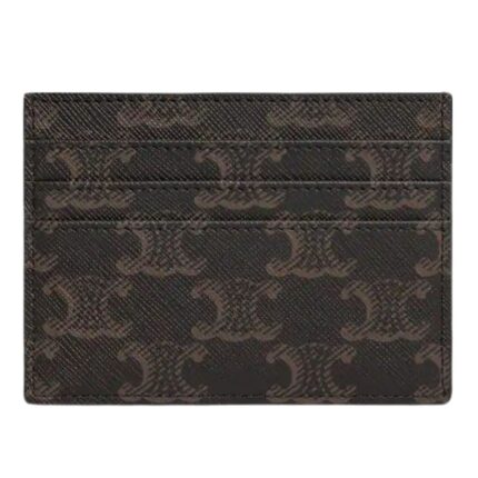 CELINE CARD HOLDER TRIOMPHE IN TRIOMPHE CANVAS
