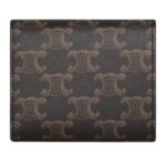CELINE SMALL FLAP WALLET TRIOMPHE IN TRIOMPHE CANVAS TAN