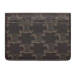 CELINE CARD HOLDER WITH FLAP TRIOMPHE IN TRIOMPHE CANVAS