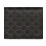 CELINE BUSINESS CARD HOLDER IN TRIOMPHE CANVAS AND LAMBSKIN