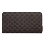 CELINE LARGE ZIPPED WALLET IN TRIOMPHE CANVAS