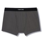 TOM FORD COTTON BOXER BRIEFS SLATE