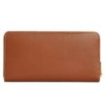 CELINE LARGE ZIPPED WALLET CUIR TRIOMPHE IN SMOOTH CALFSKIN TAN