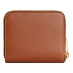 CELINE COMPACT ZIPPED WALLET CUIR TRIOMPHE IN SMOOTH CALFSKIN TAN