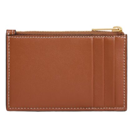 CELINE ZIPPED CARD HOLDER IN SMOOTH LAMBSKIN