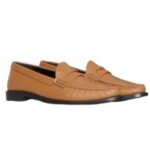 CELINE VIVIENNE LOAFER IN POLISHED BULL LIGHT TAN