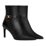 CELINE VERNEUIL ANKLE BOOT WITH TRIOMPHE IN CALFSKIN