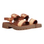 CELINE CLEA TRIOMPHE SANDAL IN RAFFIA AND CALFSKIN