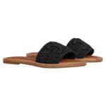 CELINE LYMPIA MULE IN TRIOMPHE KNITTED COTTON