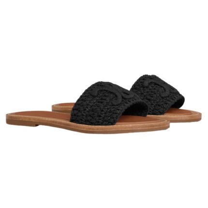CELINE LYMPIA MULE IN TRIOMPHE KNITTED COTTON