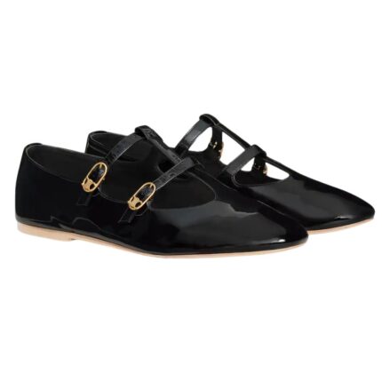 CELINE LES BALLERINES BABIES IN PATENT CALFSKIN