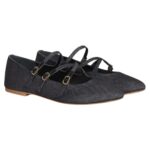 CELINE LES BALLERINES CRISS CROSS BABIES BALLERINA IN LUREX FABRIC