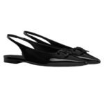 CELINE ALMA TRIOMPHE FLAT SLINGBACK IN PATENT CALFSKIN