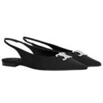 CELINE ALMA TRIOMPHE FLAT SLINGBACK IN GROS GRAIN