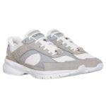 CELINE RUNNER CR 03 LOW LACE UP SNEAKER IN SUEDE CALFSKIN MESH AND CALFSKIN