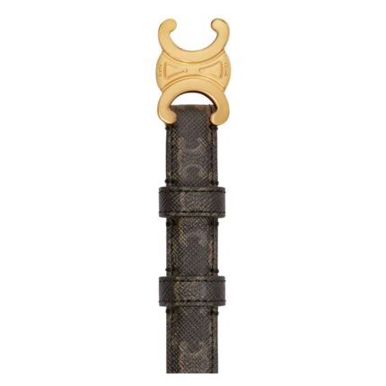 CELINE SMALL TRIOMPHE BELT IN TRIOMPHE CANVAS
