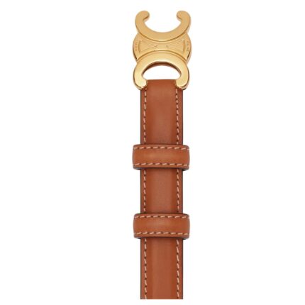 CELINE SMALL TRIOMPHE BELT IN NATURAL CALFSKIN