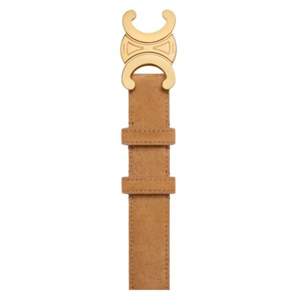 CELINE MEDIUM TRIOMPHE BELT IN SUEDE CALFSKIN