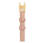 CELINE SMALL TRIOMPHE BELT IN TAURILLON LEATHER SOFT PEACH