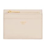 CELINE COMPACT WALLET WITH COIN TRIOMPHE IN SHINY CALFSKIN PALE BEIGE