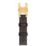 CELINE MEDIUM TRIOMPHE BELT IN TRIOMPHE CANVAS
