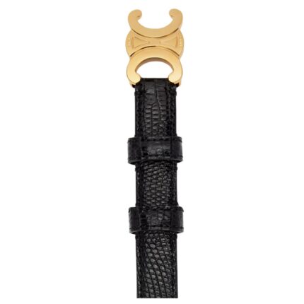 CELINE SMALL TRIOMPHE BELT IN LIZARD