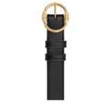 CELINE MEDIUM TWIN TRIOMPHE BELT IN VINTAGE CALFSKIN BLACK