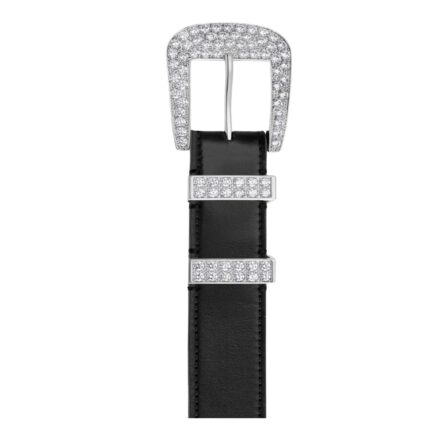 CELINE MEDIUM MARCO BELT WITH STRASS IN VINTAGE CALFSKIN