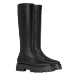 CELINE BULKY CROPPED BOOT WITH TRIOMPHE TASSELS IN SUEDE CALFSKIN AND SHEARLING