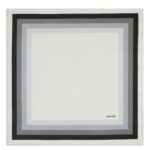 TOM FORD GEOMETRIC SILK POCKET SQUARE BLUE