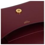 CELINE TEEN CELINE LOLA IN SHINY CALFSKIN LIGHT BURGUNDY