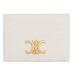 CELINE CARD HOLDER TRIOMPHE IN SHINY CALFSKIN BLACK
