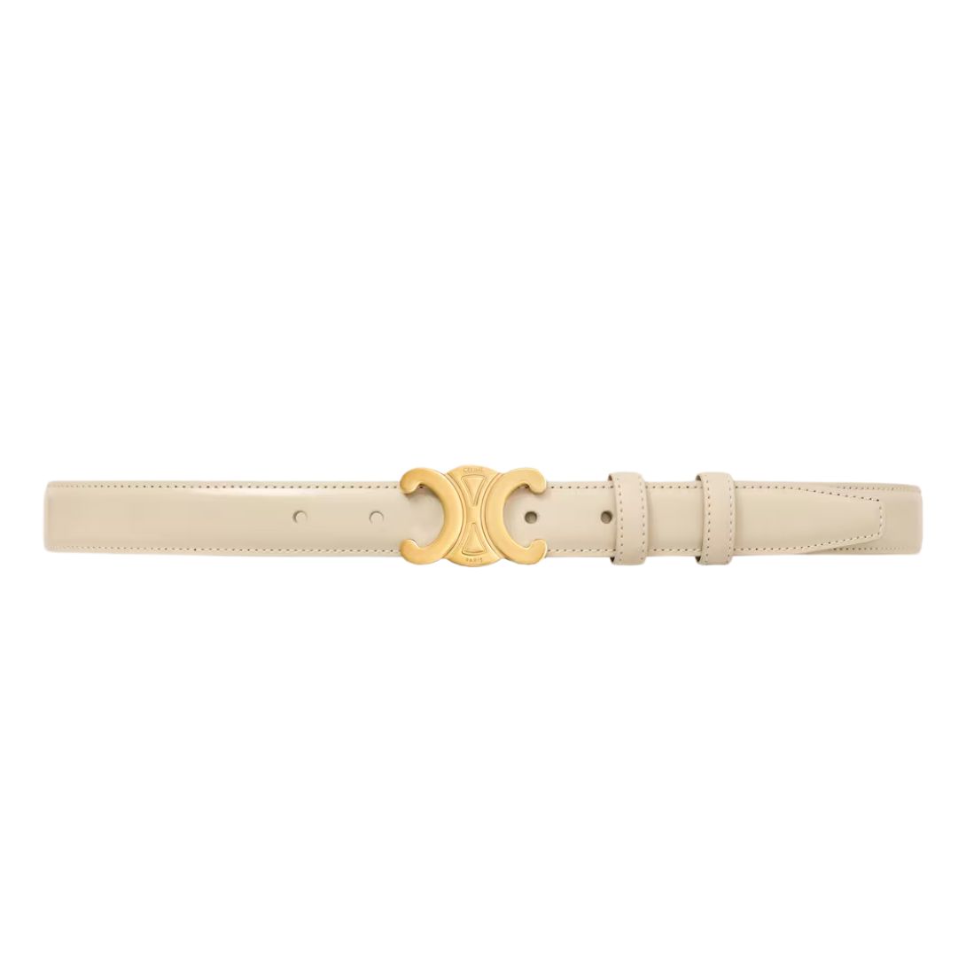 22 CELINE MEDIUM TRIOMPHE BELT IN TAURILLON LEATHER PAMPA
