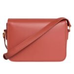 CELINE TEEN TRIOMPHE BAG IN SHINY CALFSKIN RED CANYON