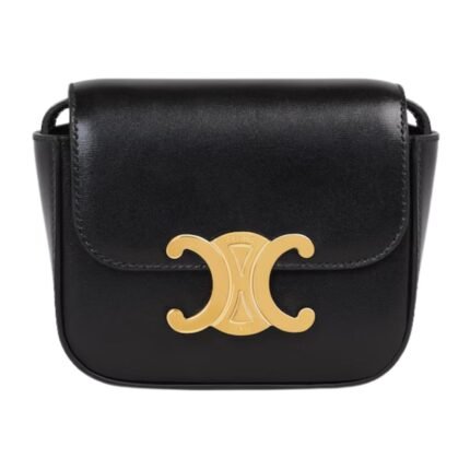 CELINE MEDIUM NINO BAG IN SUPPLE GRAINED CALFSKIN BLACK