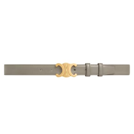 CELINE MEDIUM TRIOMPHE BELT IN TAURILLON LEATHER PEBBLE