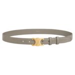 CELINE MEDIUM TRIOMPHE BELT IN TAURILLON LEATHER PEBBLE