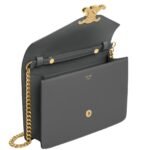 CELINE WALLET ON CHAIN MARGO IN SHINY CALFSKIN ANTHRACITE