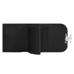 CELINE SMALL FLAP WALLET TRIOMPHE IN SHINY CALFSKIN BLACK