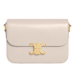 CELINE CLASSIQUE TRIOMPHE BAG IN SHINY CALFSKIN ANTHRACITE